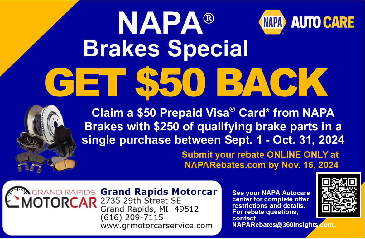 NAPA Brakes Special | Grand Rapids Motorcar